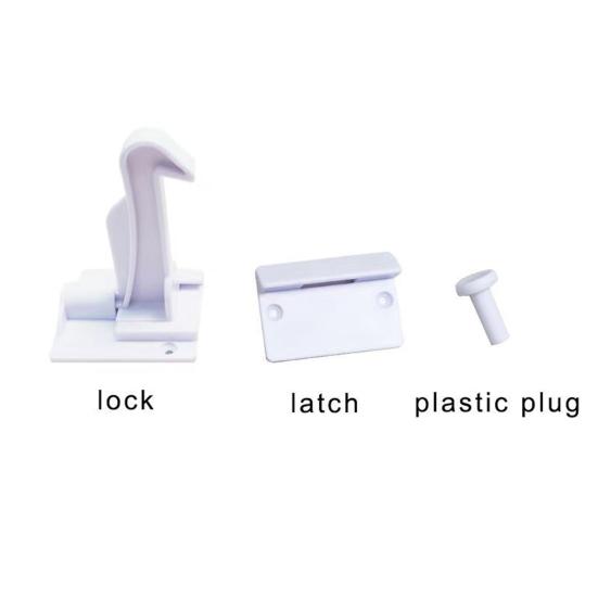 10Pcs Invisible Drawer Latch Lock Self Adhesive No Tools Drilling Required Cabinet Child Safety Lock Multi-Purpose Baby Proof Security Lock