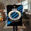 1PC Custom Name Club Brugge K.V Patterned Flannel Blanket Suitable For All Seasons for Home Decor Warmth and Comfort Gifts Holiday Present -HE107