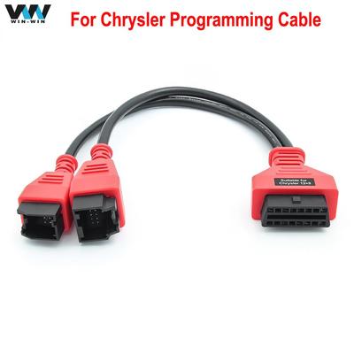 Para Cable de programación FCA 12 + 8 para Cable de programa Chrysler 12PIN + 8PIN a OBD Cable de extensión de 16Pin conector OBD2
