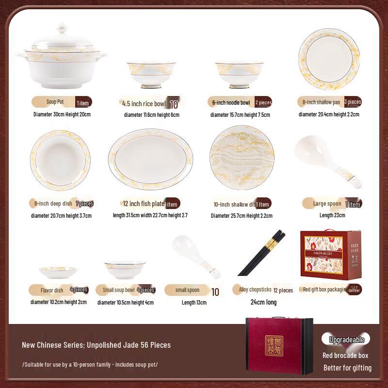 Mode Lanka Jingdezhen Ceramic 20-Piece Dinnerware Set