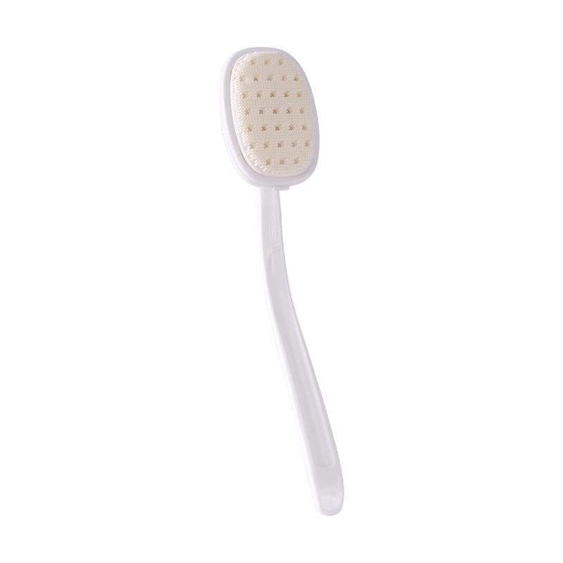 Japanese Silicone Long-Handle Detachable Bath Brush - Two-in-One Back Scrubber