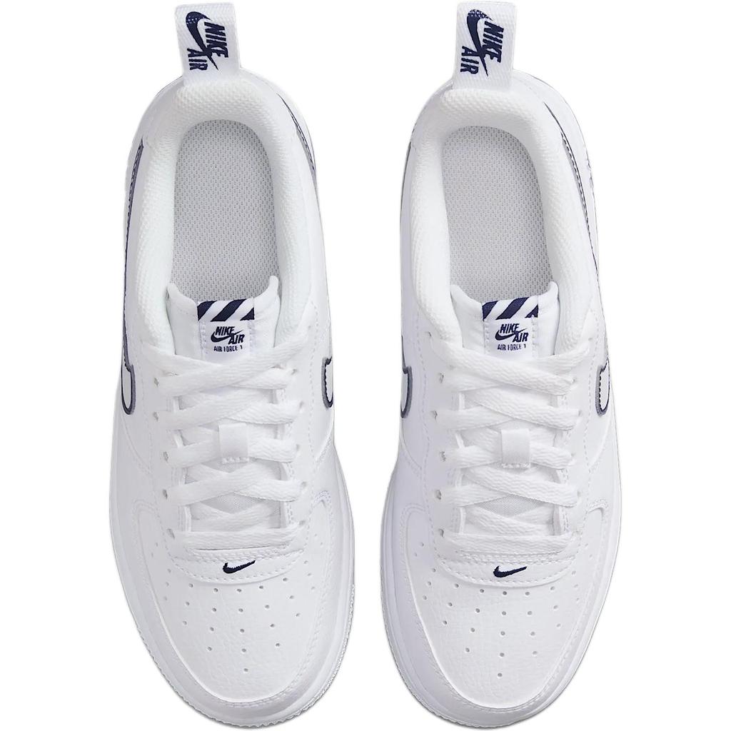 Nike Air Force 1 Lv8 Leather Versatile Comfortable Durable Low Top Casual Shoes Kids sneaker White IB2883-100