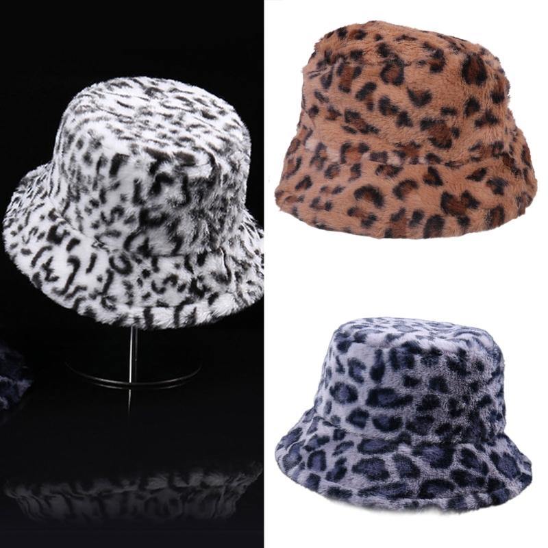 Winter Plush Bucket Hat Warm Fisherman Hat Outdoor Activity Fashionable Hat for Outdoor Activities and Daily Wear