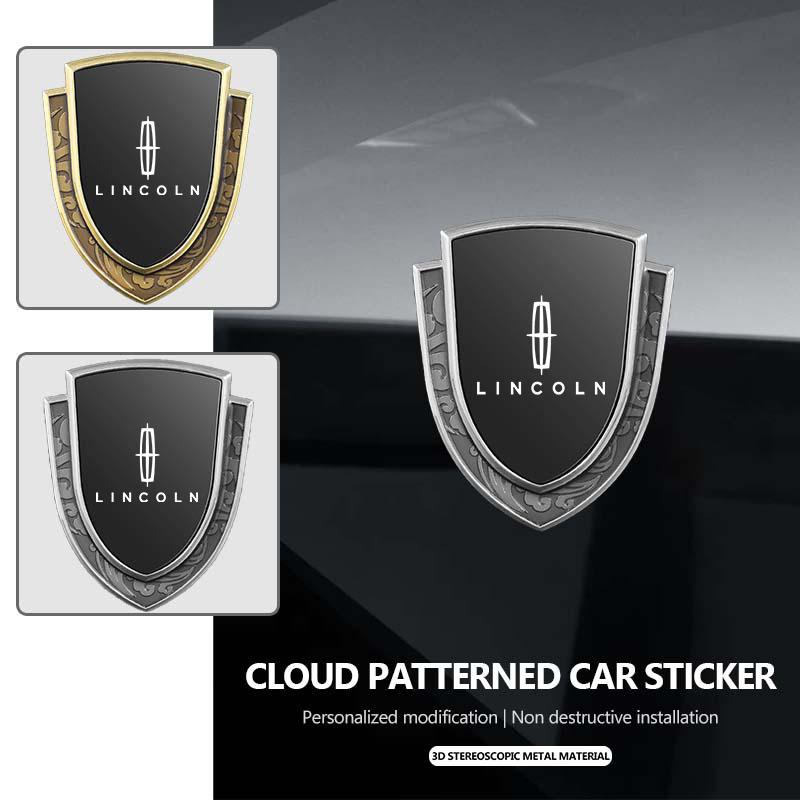 For Lincoln MKZ MKX Navigator Aviator Nautilus Continental MKC Car Sticker Metal Decal Window Body 3D Car Styling Decoration hpo0