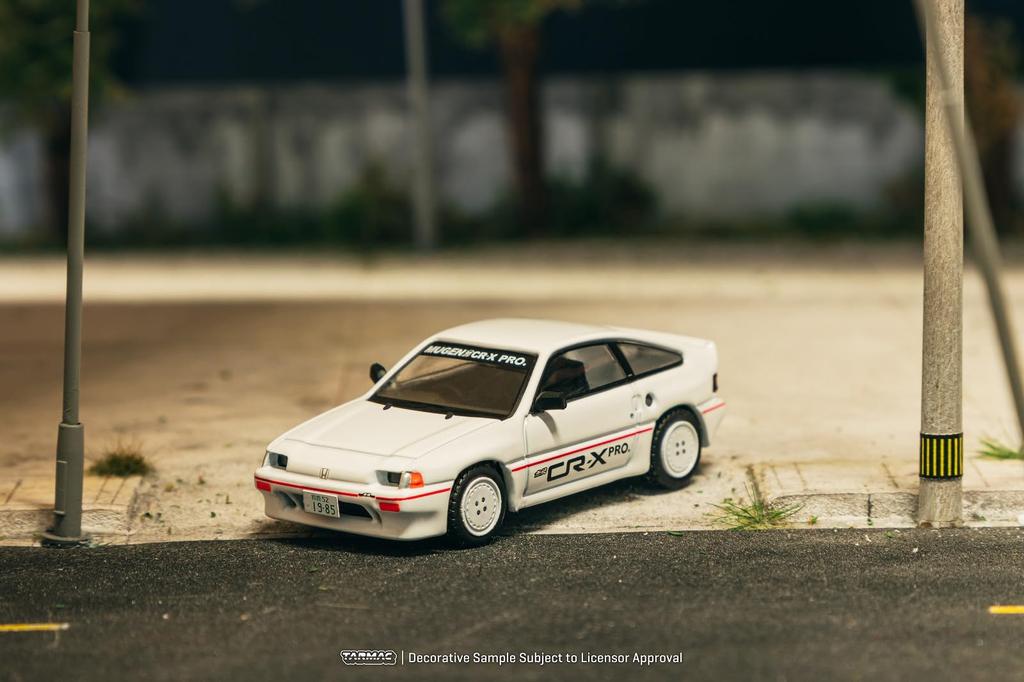 TARMACWORKS 1/64 Scale Honda Ballade Sports MUGEN CR-X PRO White Finished Product (T64G-TL058-WH)