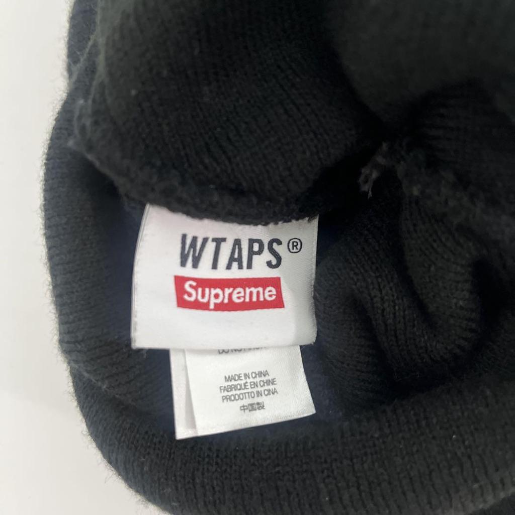 [USED] 21AW supreme × wtaps BEANIE Beanie Pom-Pom