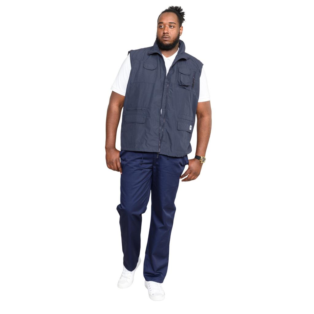 Duke Herren D555 Enzo Jagdweste mit mehreren Taschen, Kingsize