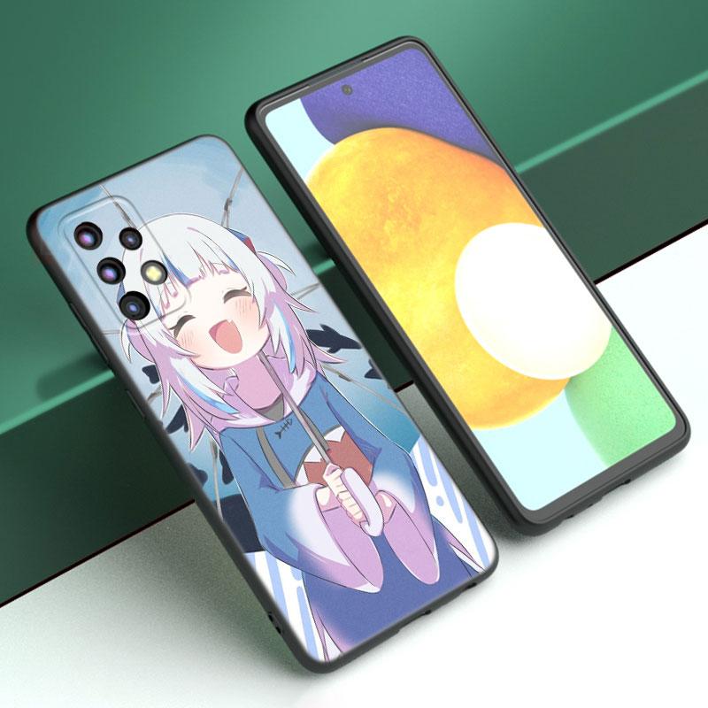 Gawr Gura Anime Phone Case For Samsung A13 A22 A24 A32 A23 A25 A34 A35 A52S A53 A54 A55 A73 5G A12 A14 A15 A31 A33 A50 A51 A72