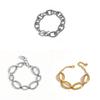 Stainless Steel Geometric Chain Bracelet For Women Summer Fashion Accessory