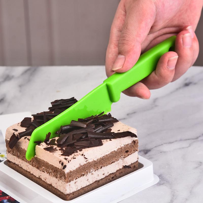 Children's Cake & Fruit Cutting Set: PP Plastic Knife & Board