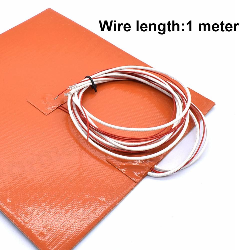 3D Printer Silicone Heating Pad 220V Heater Bed 200/235/300/310mm For 3D Printer Ender3 Cr10 Heating's Mat