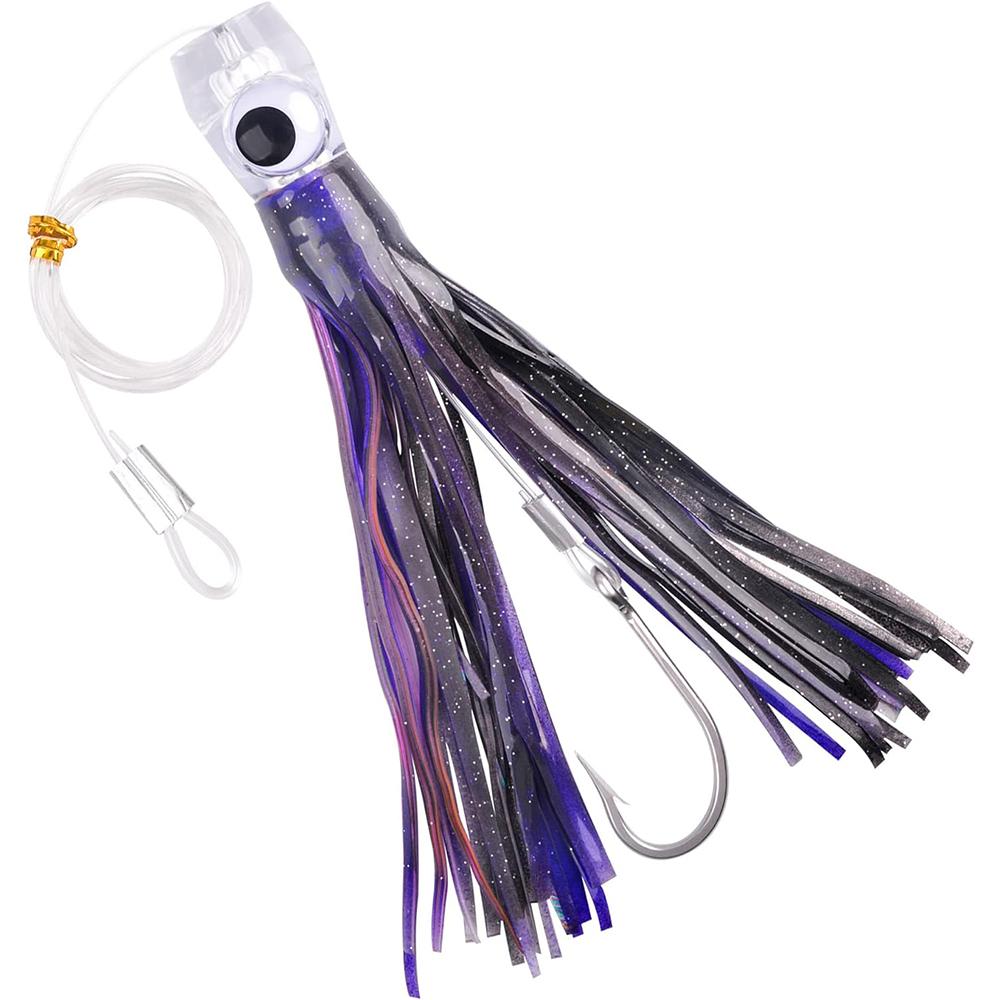 6Pcs 68g/108g Saltwater Trolling Lure Octopus Skirts Lures Big Game Bait for Marlin Tuna Wahoo Skirted Deep Sea Fishing Lures
