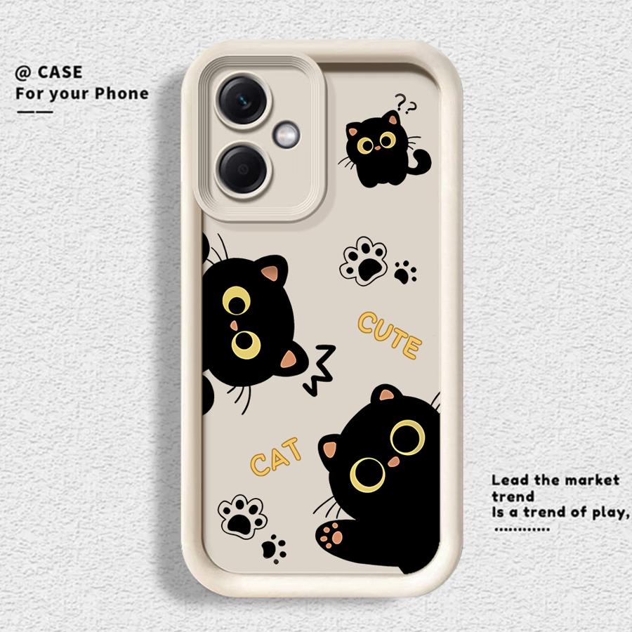 

Lovely Cartoon Black Cat Phone Cover Case for Xiaomi Redmi Note 14 Pro Plus 12 A1 A2 A3 A4 10 Note 13 12C 14C 11 12s 11s 13C Redmi Note 12 Pro+