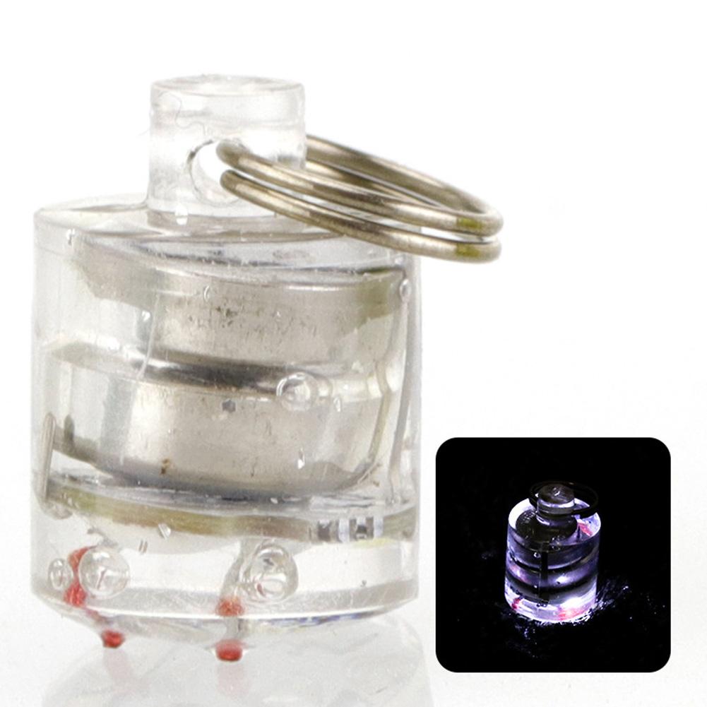 Mini Fishing  Led  Light Flash Lamp Cylindrical Button Fish Lure Lamp Fishing Tackle