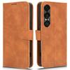 For Sony Xperia 1 VII Leather Case Skin Feel Anti Drop Wallet Flip Phone Cover