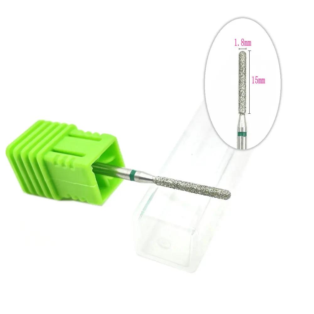 20pcs Diamond Nail Drill Milling Cutter for Manicure Rotary Bits Cuticle Clean Accessory Dental Diamond Burs Polisher 2.35mm