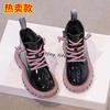 Girls Real Soft Leather Martin Boots New Spring and Autumn Boys Boots Children's Boots Baby Short Boots Velvet Children