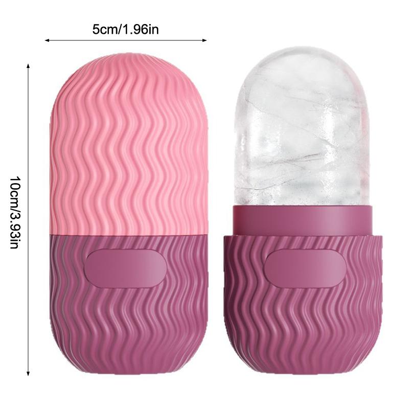 Rouleau de Glace Faciale en Silicone Style Vague Outils de Lifting et de Contourage Soin de la Peau Beauté Masseur Outil de Soin Beauté Maquillage