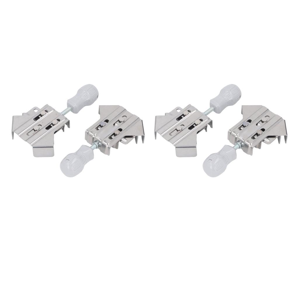 4PCS Right Corner Clamp Thickened Stainless Steel Open Type 90 Degree Clamp Woodworking Splicing Too