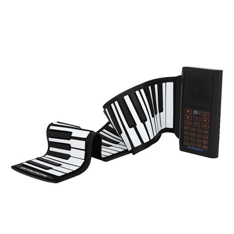 61-Key Portable Bluetooth Foldable Silicone Piano for Adults & Beginners