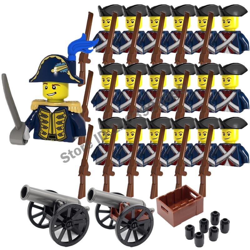 Medieval Napoleonic War Military Building Blocks Imperial Governor General Official French British Russia Marshal Soldiers Brick