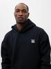 Jigga Wear Crown S Oversized Hoodie Men's Black/White