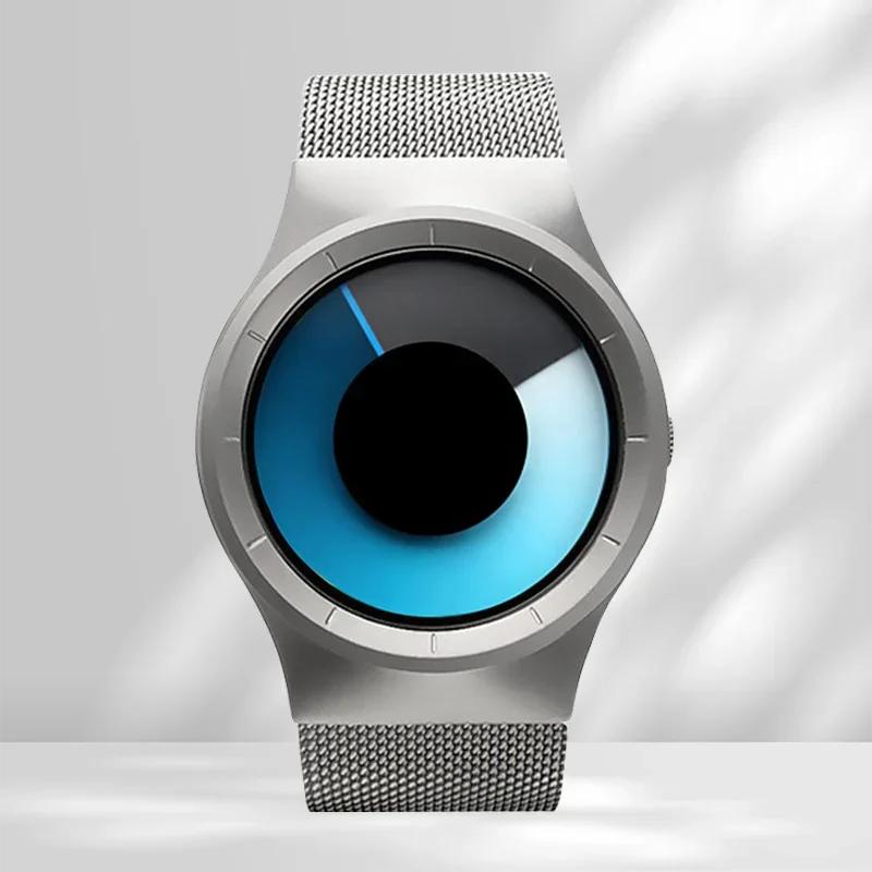 Creative Gift Quartz Watches Men Top Fashion Brand Casual Stainless Steel Mesh Band Unisex Watch Clock Male Female Gentleman
