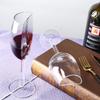 140ml Glass Red Wine Cup Half Shape Goblet Art Red Wine Cup with Stem Portable Wine Cups for Birthday Party Tableware