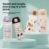 Cartoon Bouncing Cap Vacuum Flask With Capacity For Office And Travel Use