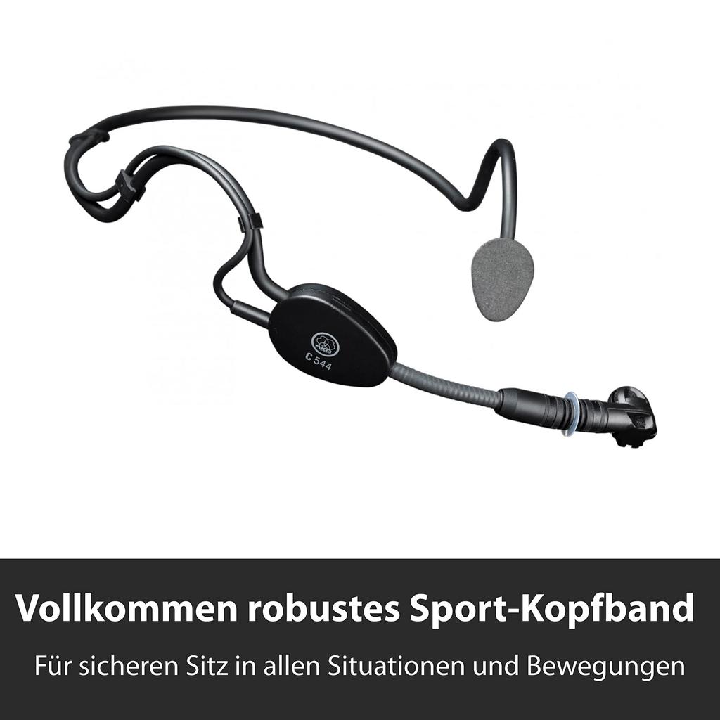AKG C544 L Headset Microphone Headworn Microphone for AKG Wireless Systems -