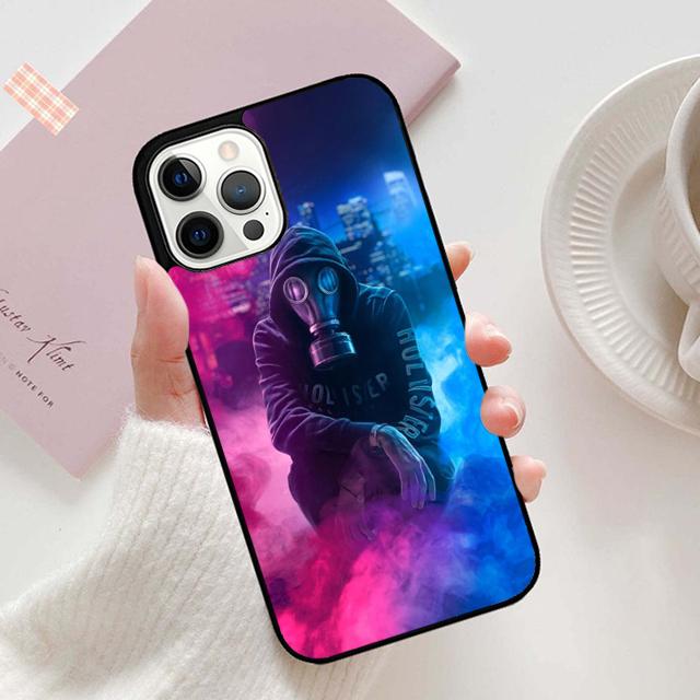 Herbstschädel Gasmaske Handyhülle Cover für iPhone 17 Air 16 16e 15 12 11 13 14 Pro Max Apple Plus Hülle