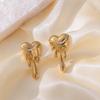 Sweet And Exquisite Melting Heart Decorative Stud Earrings Suitable For Women To Wear Clothes For Summer Travel