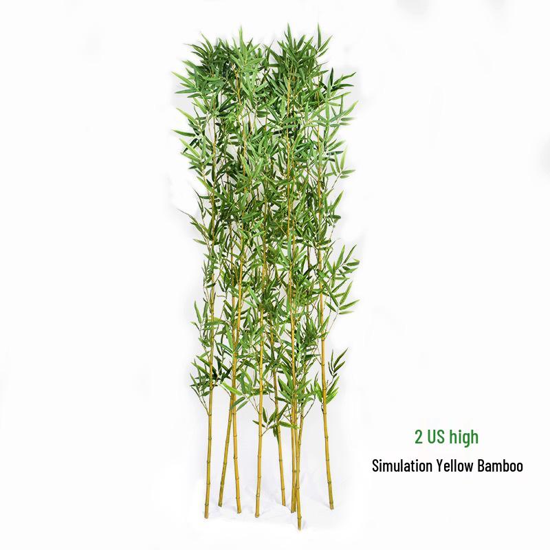 Golden Bamboo Artificial Gold Wedding Indoor Decoration Prop