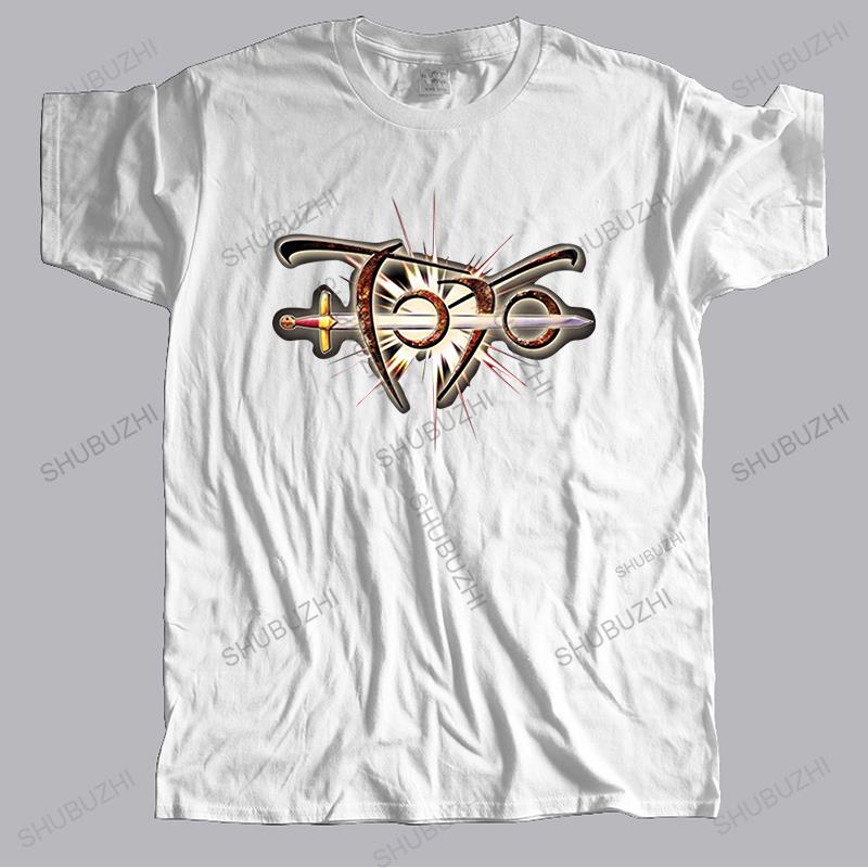 Mens Luxury Brand Clothing Cotton T Shirt Summer Black Tees Top TOTO Rock Band Legend Homme Black Streetwear Casual Cool T-shirt