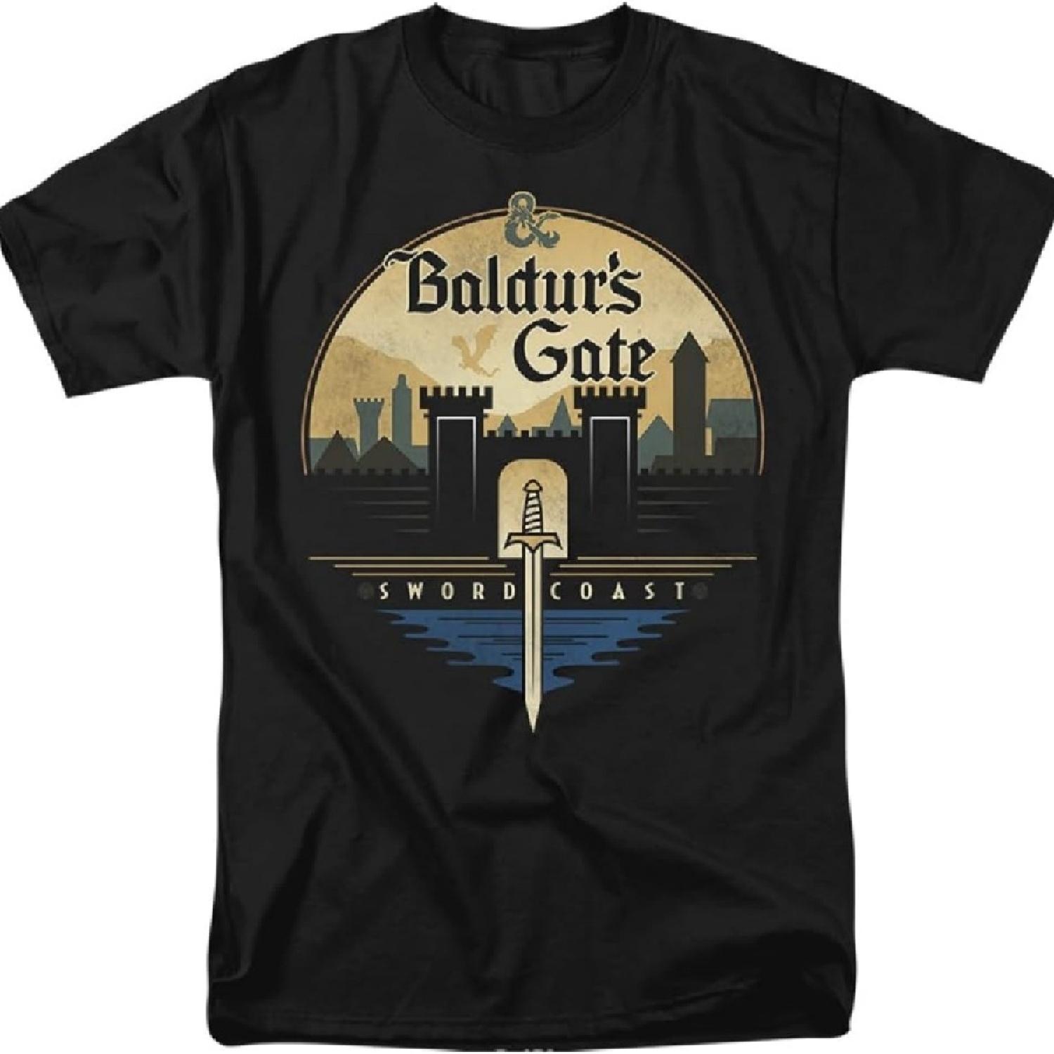 

Dungeons and Dragons Baldur s Gate Unisex Adult T Shirt XXXXXL чёрный