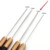 1 Pezzo Ganci per Ricamo all'Uncinetto, Manico in Legno Ganci per Perline per Cucito Ricamo Perline 0,6 mm + 0,8 mm + 1,0 mm + 1,2 mm