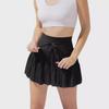 High-Waist Lace Pleated Safety Shorts Skirt for Women - Anti-Exposure, Spring/Summer