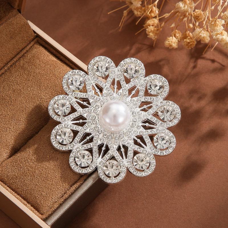Mode Strass Perlen Sonnenstil Broschen für Damen Kleid Kleidung Mantel Schmuck Accessoires Geschenke