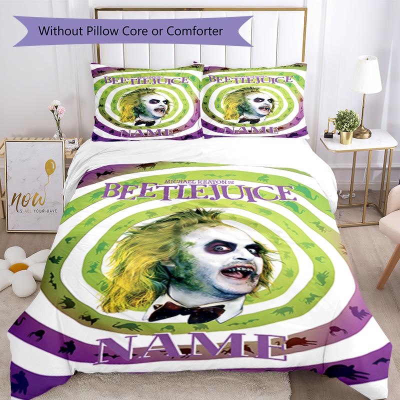 Warner Bros. Works (53) Customize Your Name Bedding Set Breathable Duvet Cover with Pillowcases Home Decoration Birthday Gift