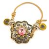 Les Trésors De Lily [E5844] - Designer Bracelet 'Memories of the Past' Amber Pink