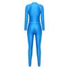S-3XL Damen Ganzkörper Rash Guard Badeanzug Stehkragen Langarm Lange Hosen Glänzender Jumpsuit für Surfen Tauchen Wassersport