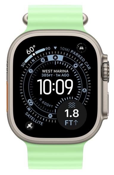 Apple Watch Ultra Ocean Strap Extension, 49mm, MGCG4ZM/A, Green