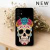 Mexican Catrina Skull Phone Case For Samsung S26,25,24,23,22,21,20,30,Ultra,Plus,Fe,Lite Black Shell