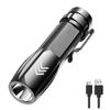 Convenient Waterproof Mini LED Flashlight USB Rechargeable Portable Pocket Camping Light Handheld Clip Emergency Torch Home Work