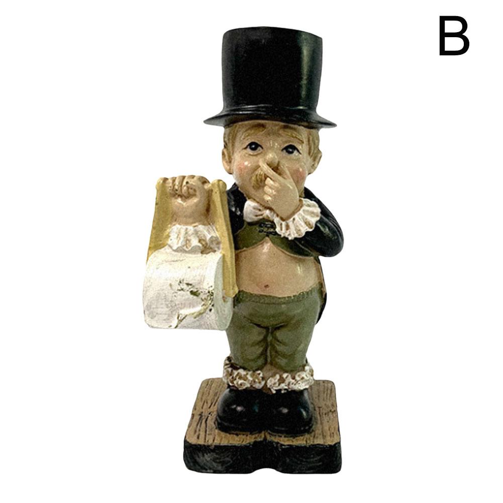 

Держатель для салфеток Gentleman, современный держатель для бумажных полотенец для ванной комнаты, держатель для полотенец для дома и гостиной Tiss C3E6 B-1pcs