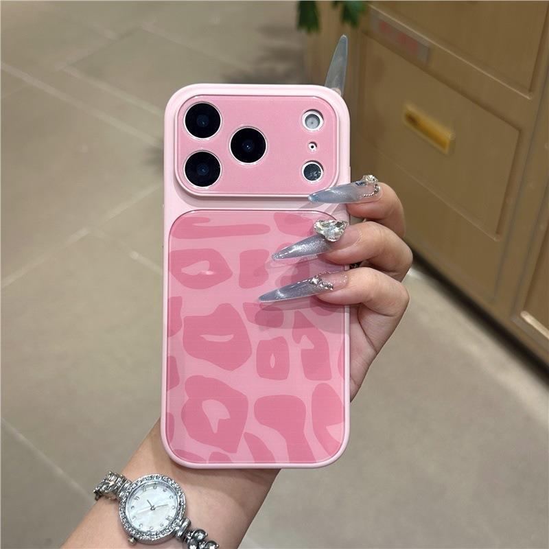 Leopard Print Apple Phone Case: Glass, Liquid Silicone, Solid Color, Drop-Proof Protective Cover for 15 Pro/16/17 AIR