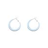 Sweet Dopamine Oil Drop Earrings Women's Niche Senior Sense Vein Circle Design Elegant Simple Versatile Hoop Ear Jewelry