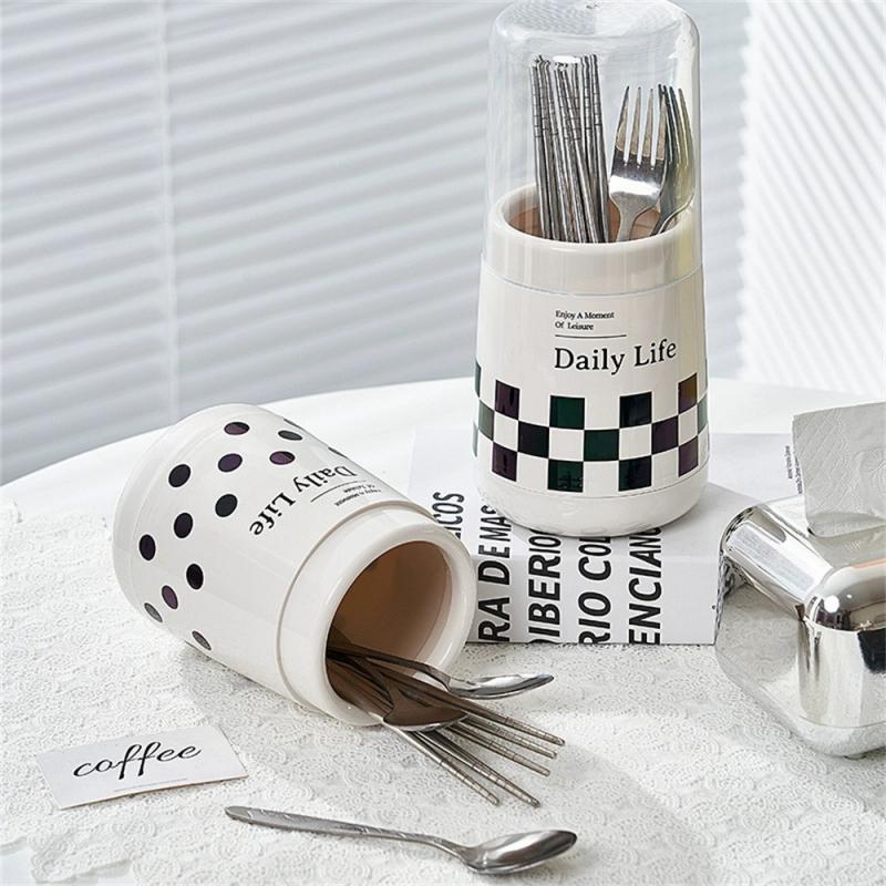 Kitchenware Convenient Say Goodbye To Innovative Actual Trend Dustproof Chopstick Storage Utensil Rack Chopstick Rest