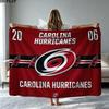 Carolina Hurricanes Print Flannel Blanket High Quality Warm Comfortable Cover for All Seasons Perfect for Gifts Home Decor