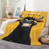 Cartoon D-Drunken Buffalo Beer Throw Lightweight  Flannel Blanket Soft Skin-Friendly For Summer Cooling